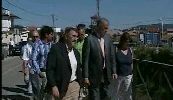 O consellerio de medioambiente visita as obras en Sabar�s