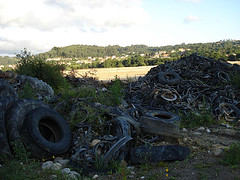 Obras de explanaci�n no Porto do Molle